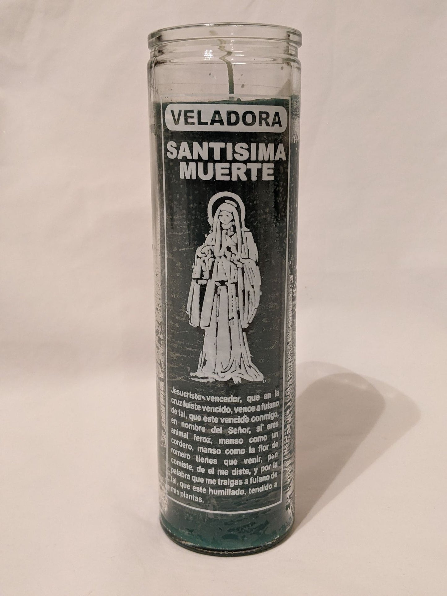 Santa Muerte: Green Candle