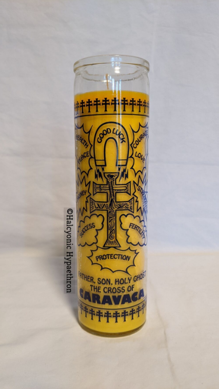 Candle: Cruz de Caravaca (Yellow)