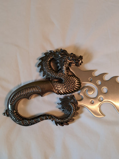 Silver Dragon Knife